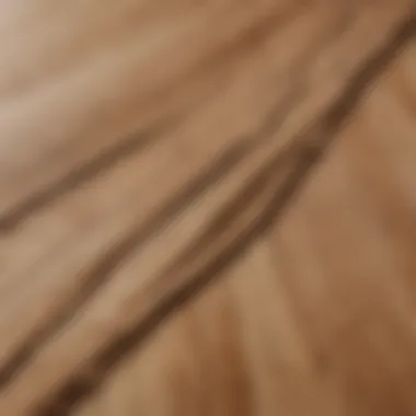 Close-up of ash wood grain highlighting its unique patterns