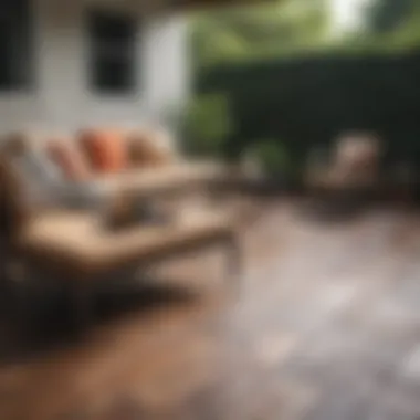 Installation techniques for portable patio flooring