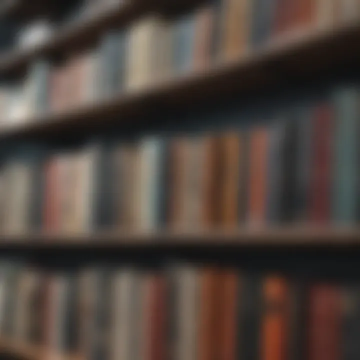 Close-up of materials used in a wall-mounted industrial bookshelf